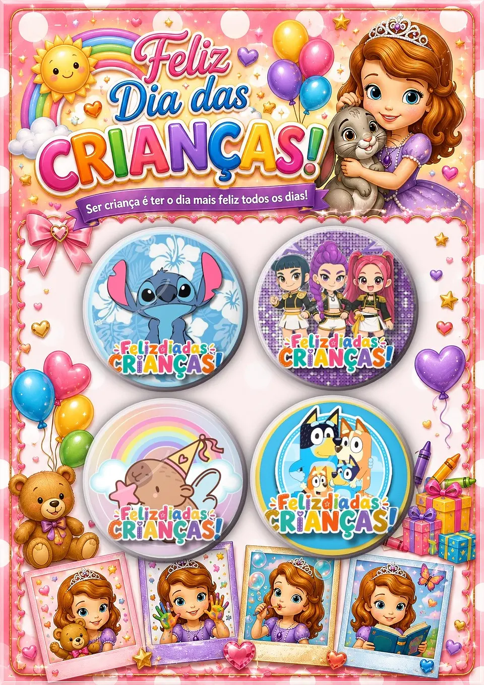 Arquivo de Corte Bottons Bottons Dia das Crianças 18 1