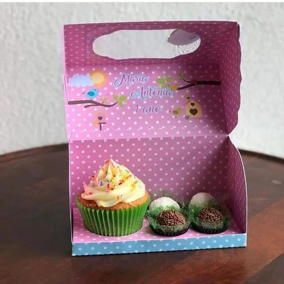 Arquivo de Corte Cx Doces Caixa Cup Cake e Doces Visor Dia das Crianças 13 1