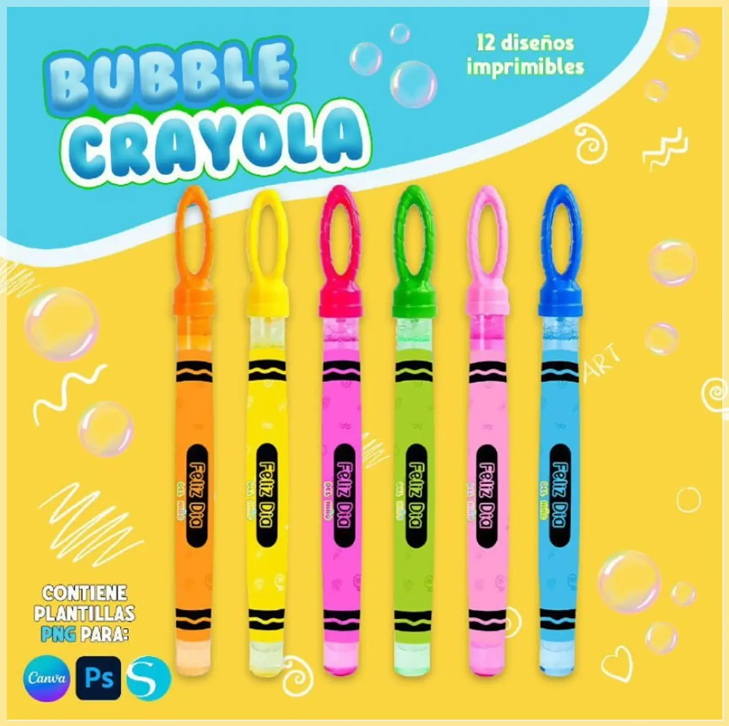 Arquivo de Corte Bolha de Sabão Bolha de Sabão - Dia das Crianças 2 1