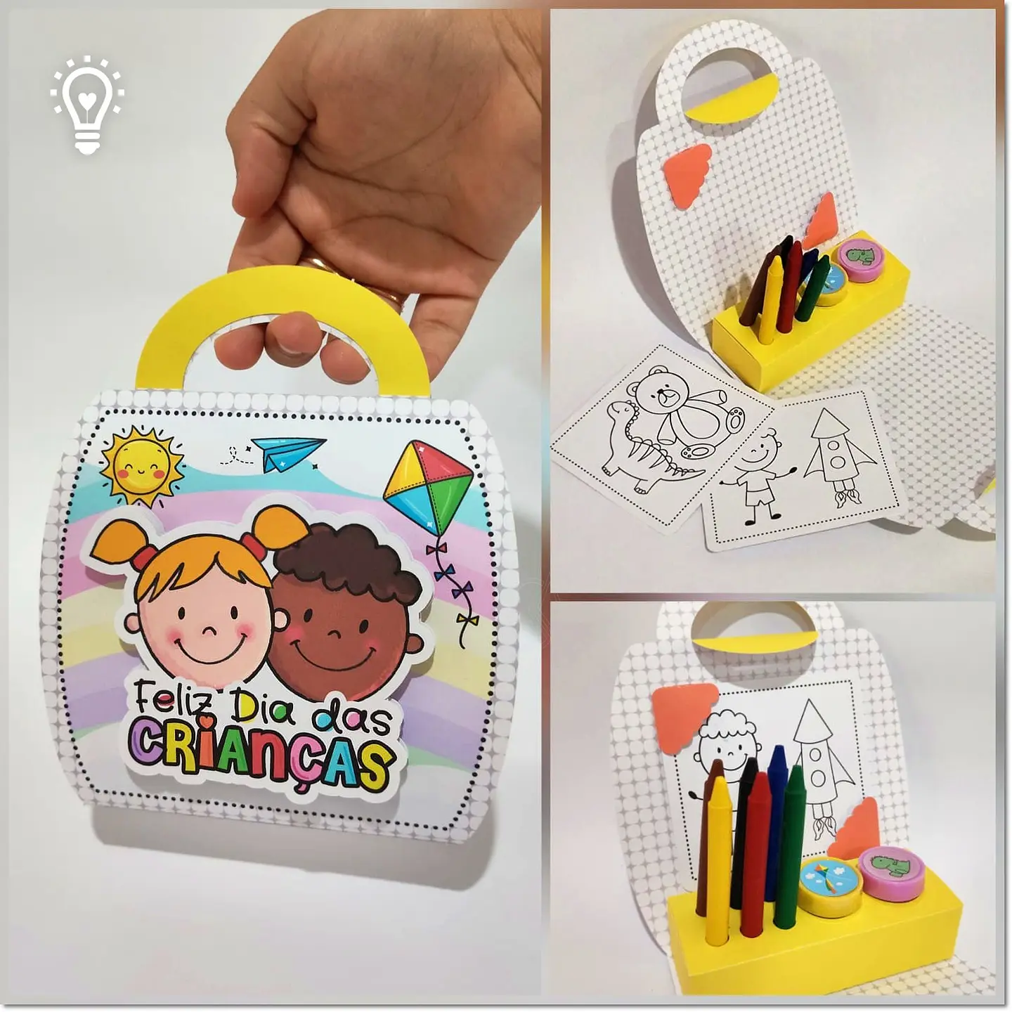 Arquivo de Corte Cx Diversão - Colorir Kit Colorir Criar BV Dia das Crianças 20 1