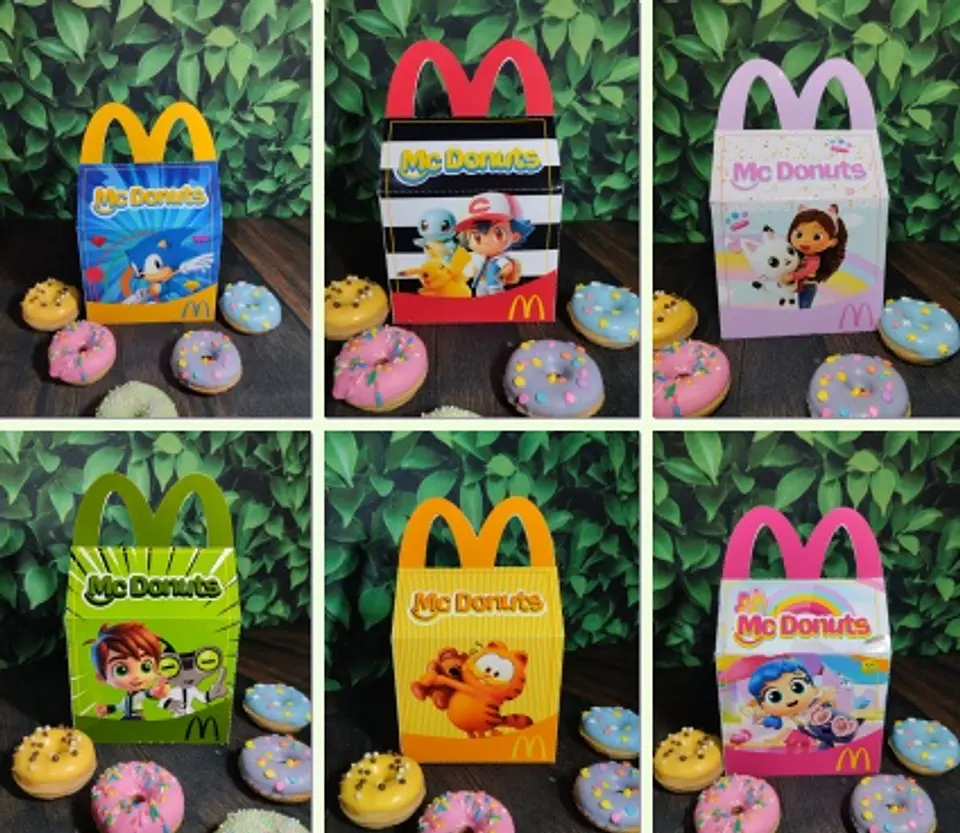 Arquivo de Corte Cx Maleta Caixa Mc Lanche Personagens Dia das Crianças 2 1