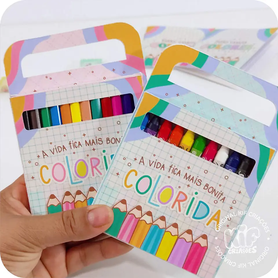 Arquivo de Corte Cx Diversão - Colorir Caixa Giz de Cera Dia das Crianças 2 1
