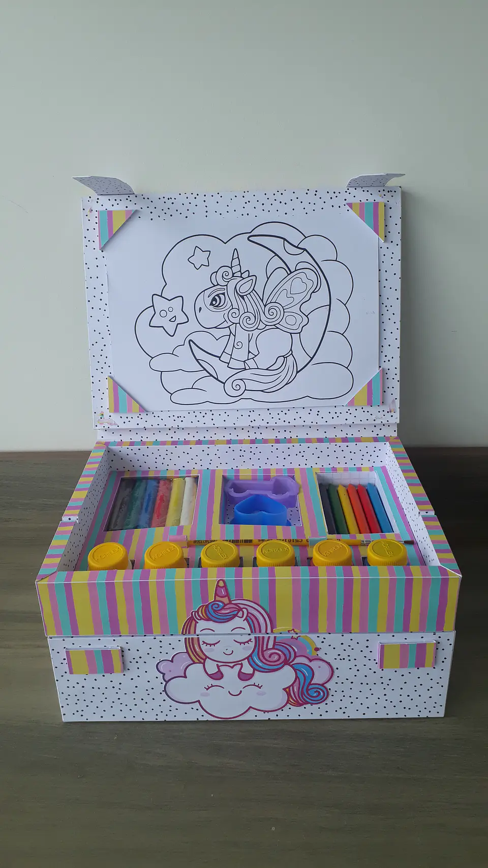 Arquivo de Corte Cx Diversão - Colorir Caixa Paint Games Infantil Unicórnio Dia das Crianças 4 1