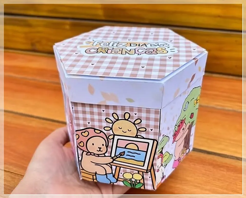 Arquivo de Corte Cx Sextavada Bobbie Goods Dia das Crianças 2 1