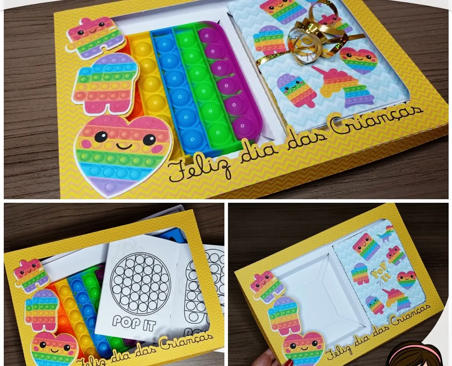 Arquivo de Corte Cx Multiuso Kit PopIt de Colorir Dia das Crianças 2 1