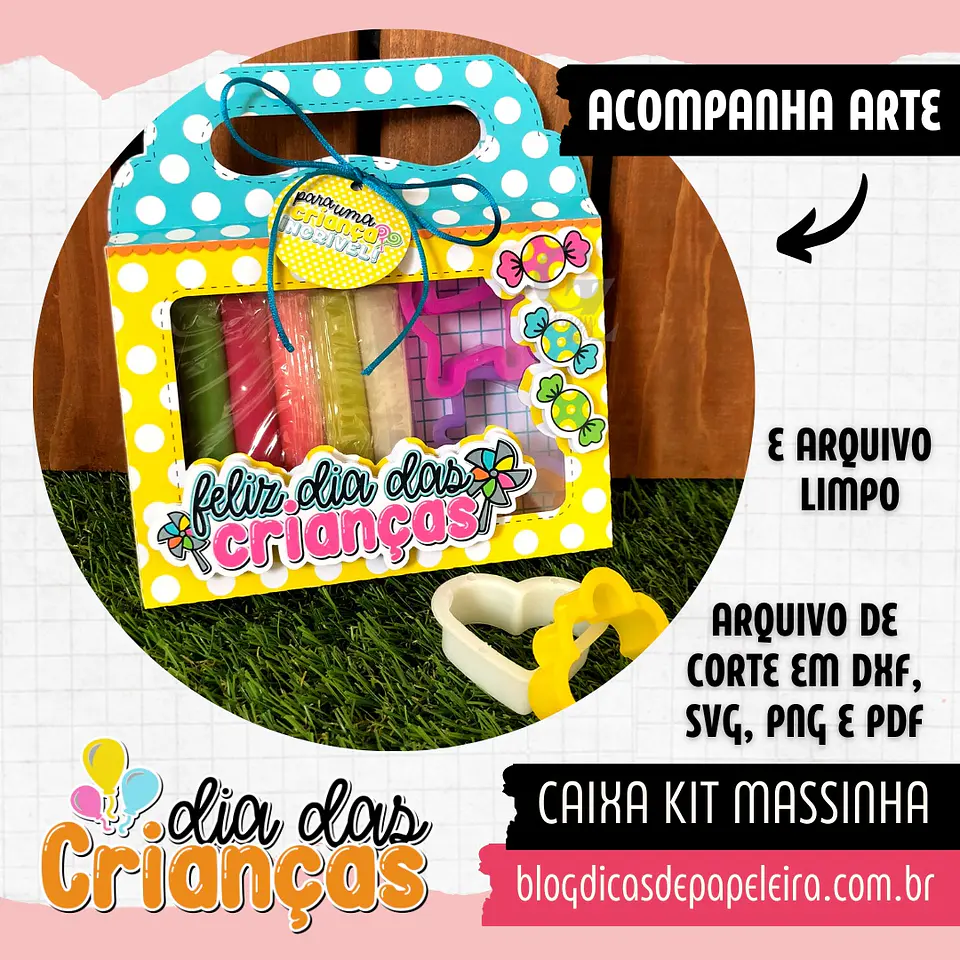 Arquivo de Corte Cx Massinha Caixa Kit Massinha se Modelar Dia das Crianças 4 1
