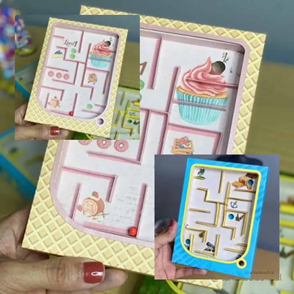 Arquivo de Corte Jogos Labirinto de Papel Santa Ideia Crianças Dia das Crianças 5 1