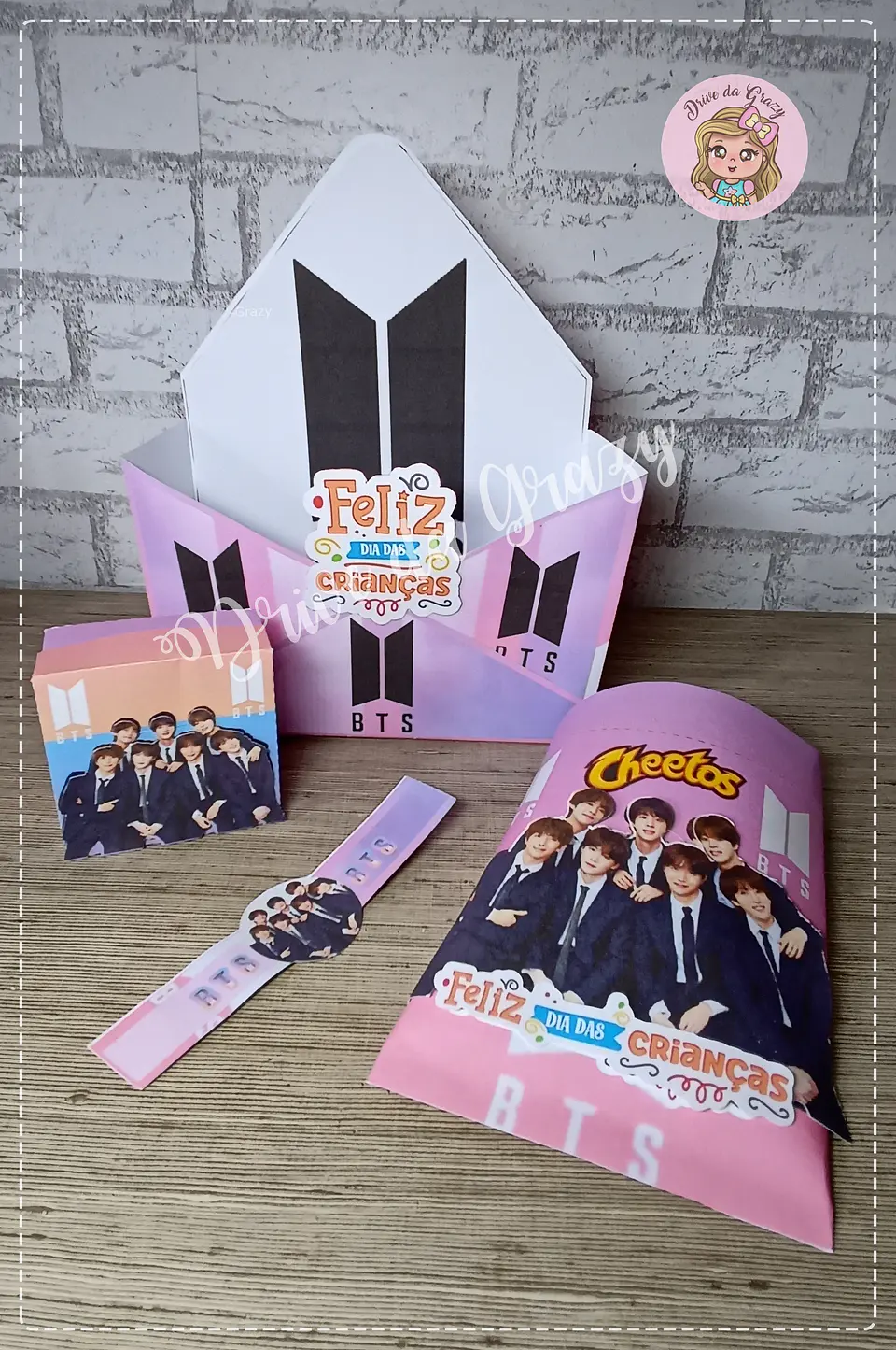 Arquivo de Corte Envelope Cx Envelope BTS Dia das Crianças 9 1