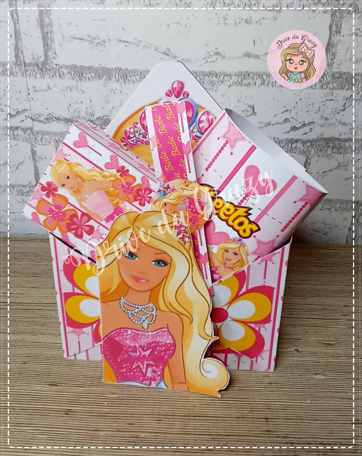 Arquivo de Corte Envelope CX Envelope Barbie Dia das Crianças 8 1