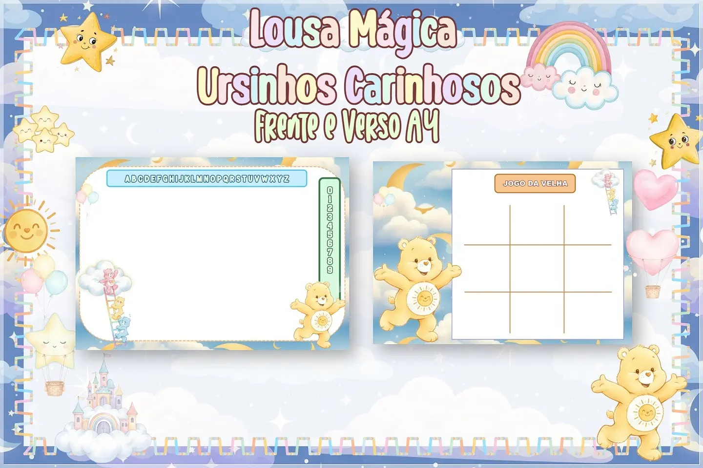 Arquivo de Corte Lousa Mágica Ursinhos Carinhosos Dia das Crianças 23 1