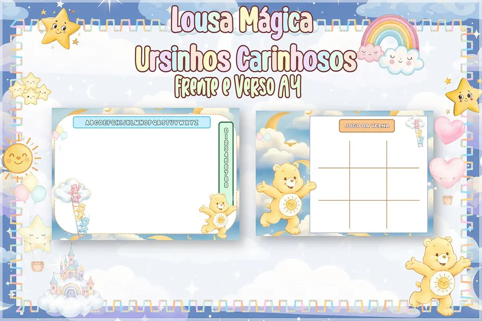Arquivo de Corte Lousa Mágica Ursinhos Carinhosos Dia das Crianças 23 1