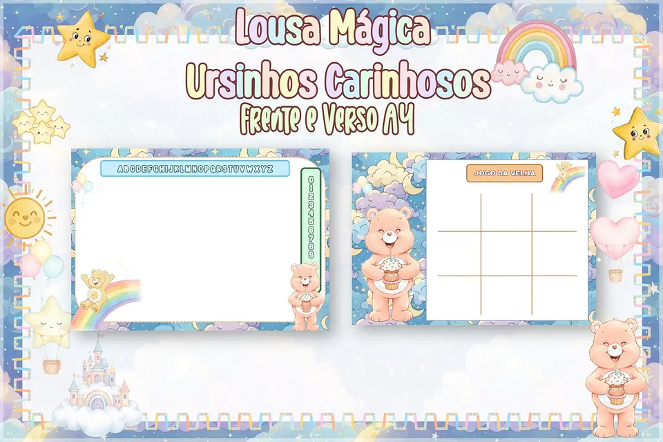 Arquivo de Corte Lousa Mágica Ursinhos Carinhosos Dia das Crianças 22 1