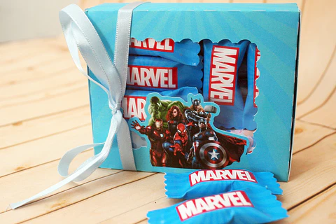 Arquivo de Corte Pirulitos Marvel Caixa e Pirulito Dia das Crianças 6