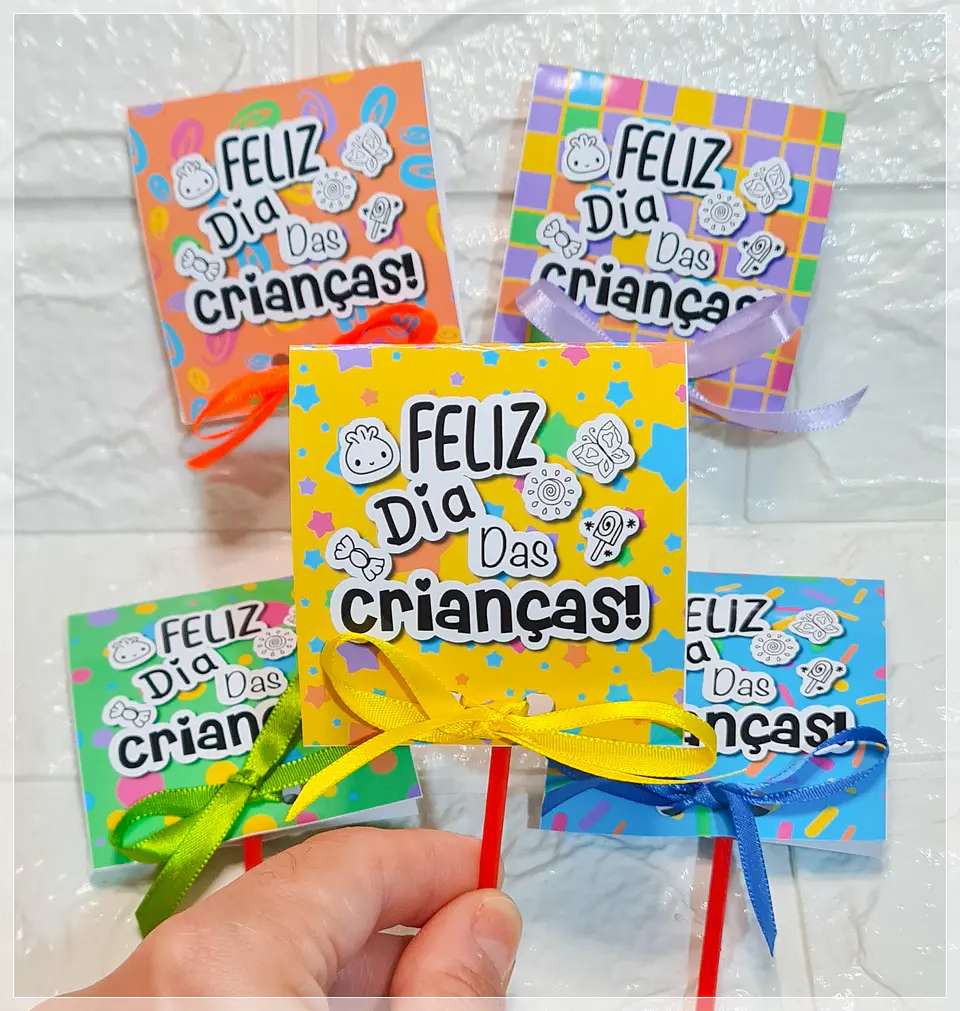 Arquivo de Corte Porta Pirulito Dia das Crianças 2 1