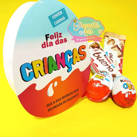 Arquivo de Corte Chocolates Caixa Kinder Dia das Crianças 4
