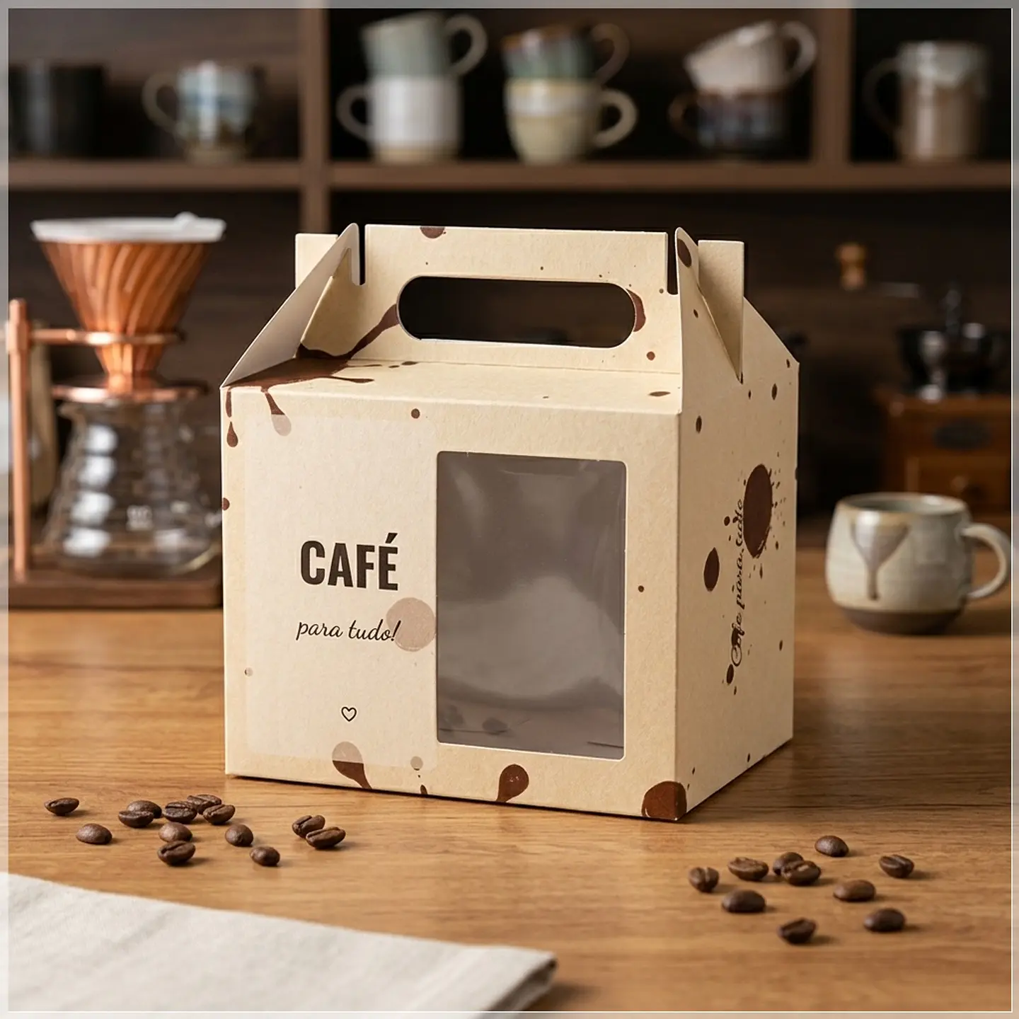 Arquivo de Corte Caixa Caneca Café 7 1