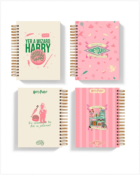 Encadernação - Agendas Planners Harry Potter Happee Birthdae