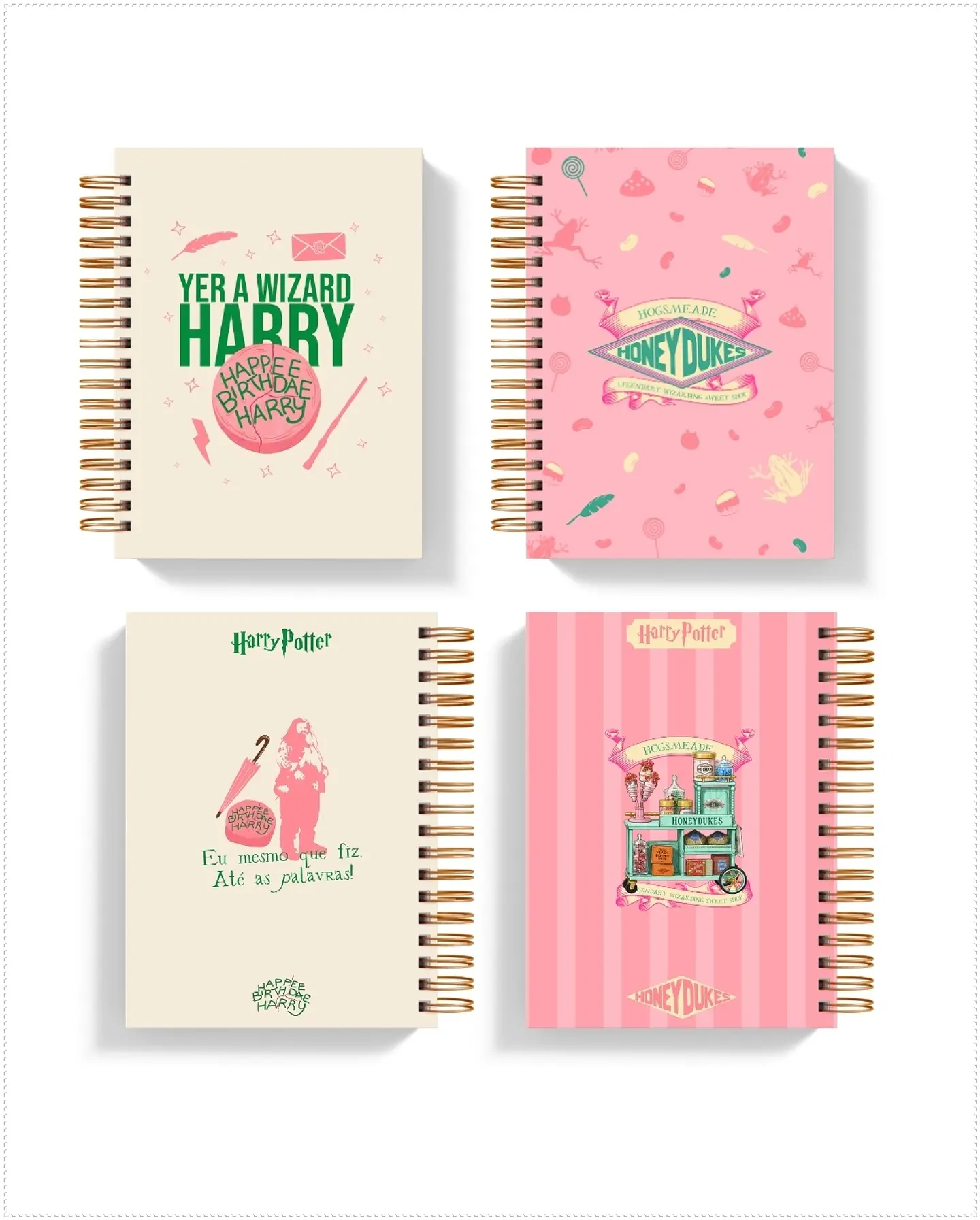 Encadernação - Agendas Planners Harry Potter Happee Birthdae 1