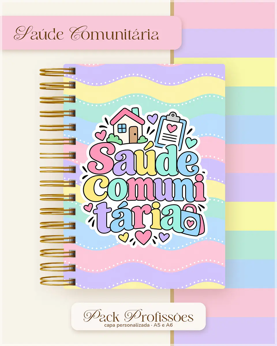 Encadernação - Coleção Profissões Candy Color 1