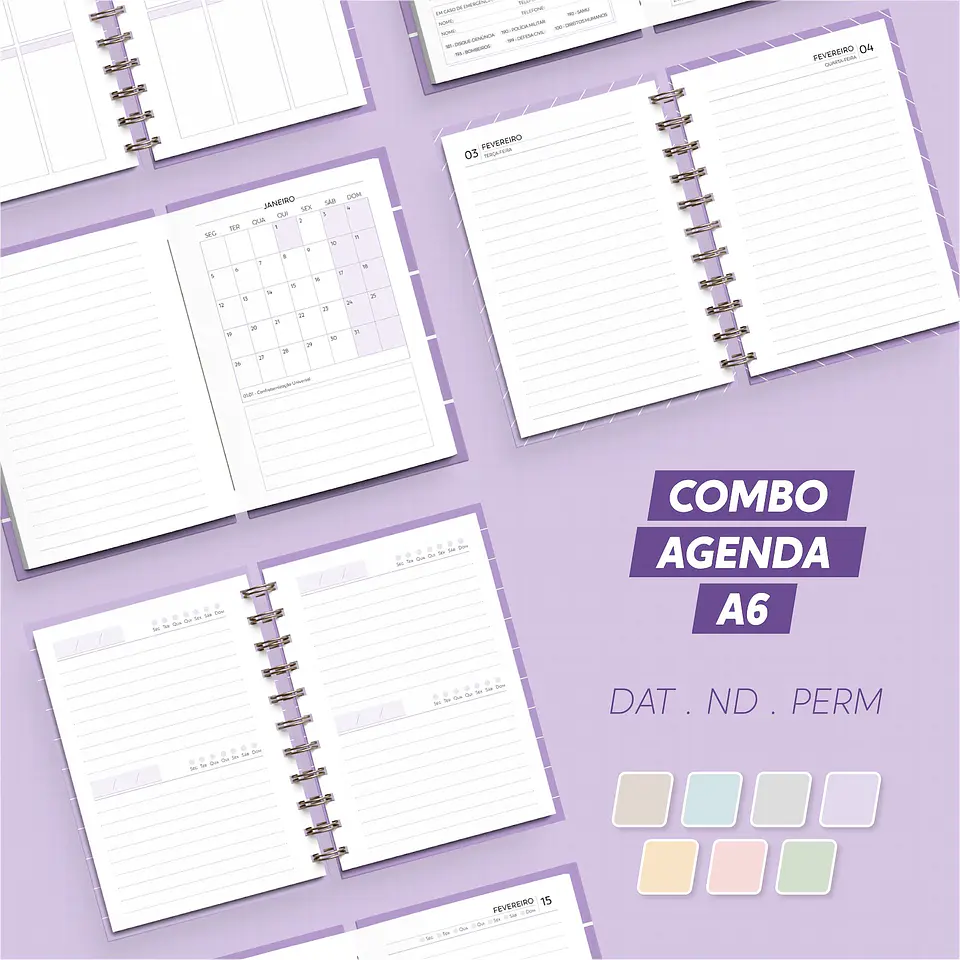 Encadernação - Agenda 27 Combo A6 1