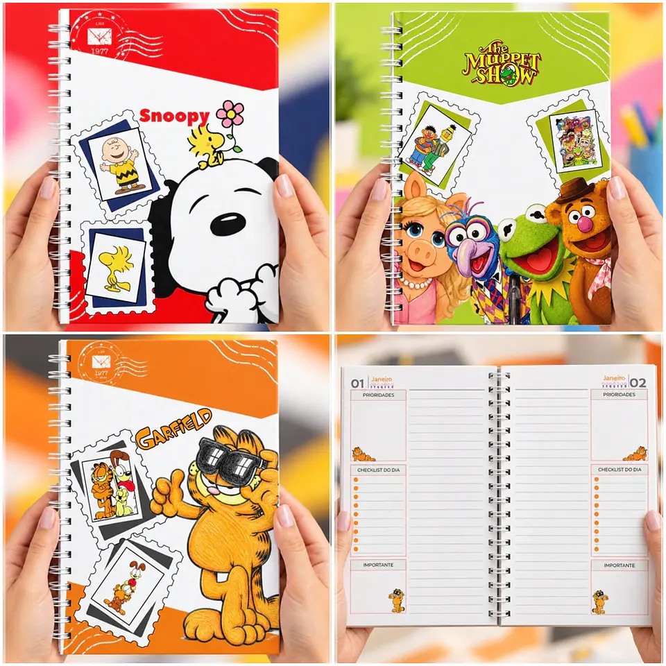Encadernação - Coleção Caderno Retrô 27 1