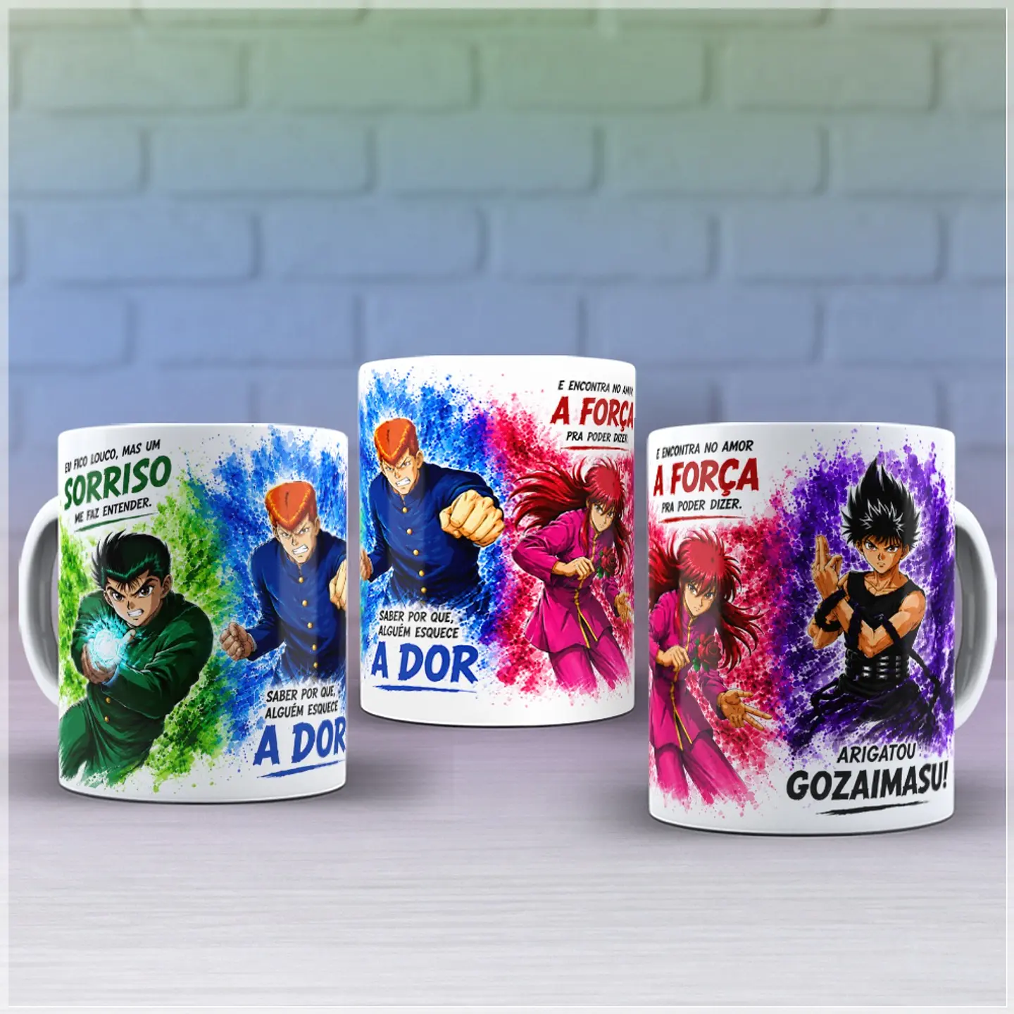 Sublimação - Caneca Yuyu Hakusho Eu Fico Louco 1