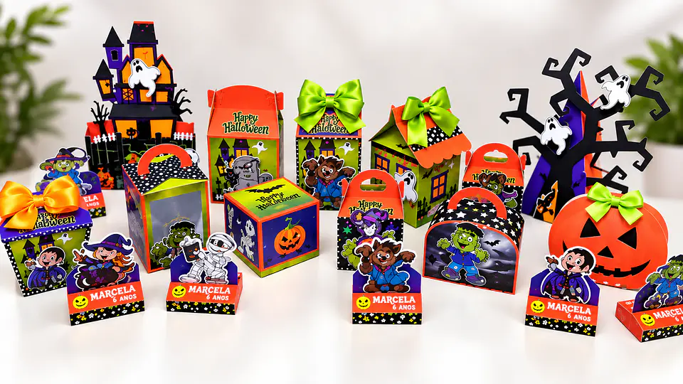 Arquivo de Corte Kit Combo Menino Halloween 2 1