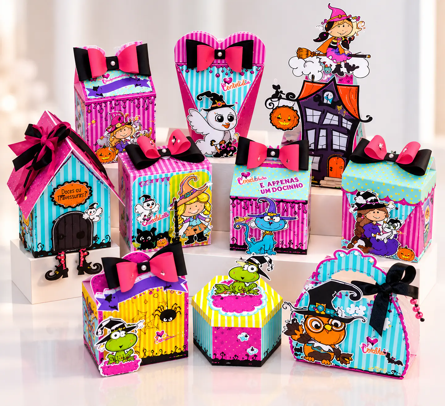 Arquivo de Corte Kit Combo Bruxinha Halloween 1 1