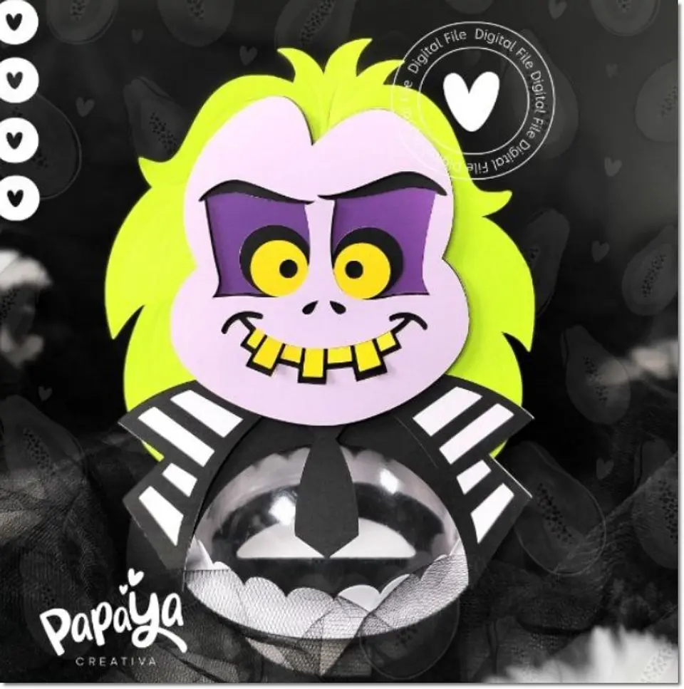 Arquivo de Corte Blister Beetlejuice Halloween 20 1