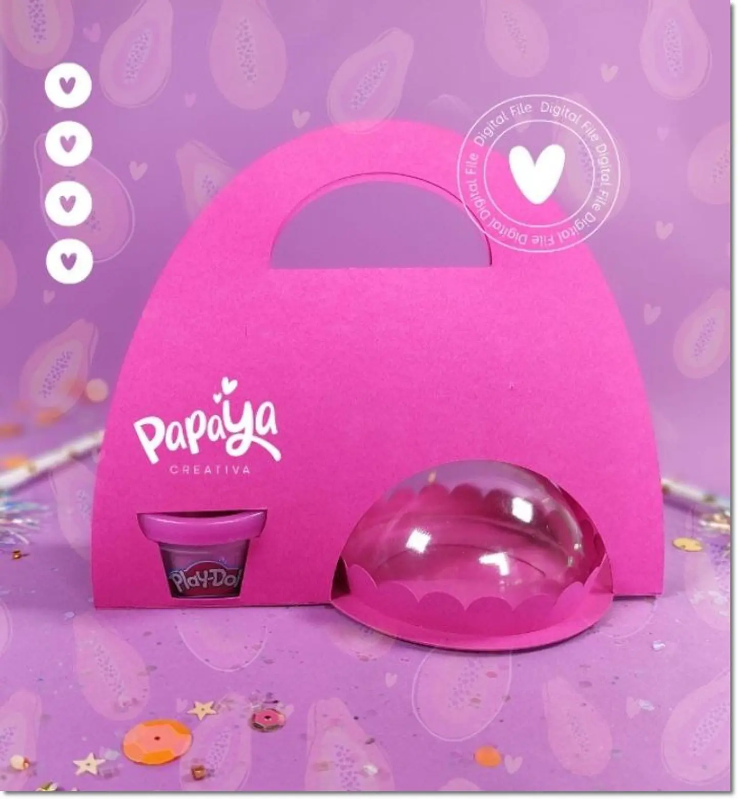 Arquivo de Corte Blister Base Play Doh Candy Holder Halloween 19 1
