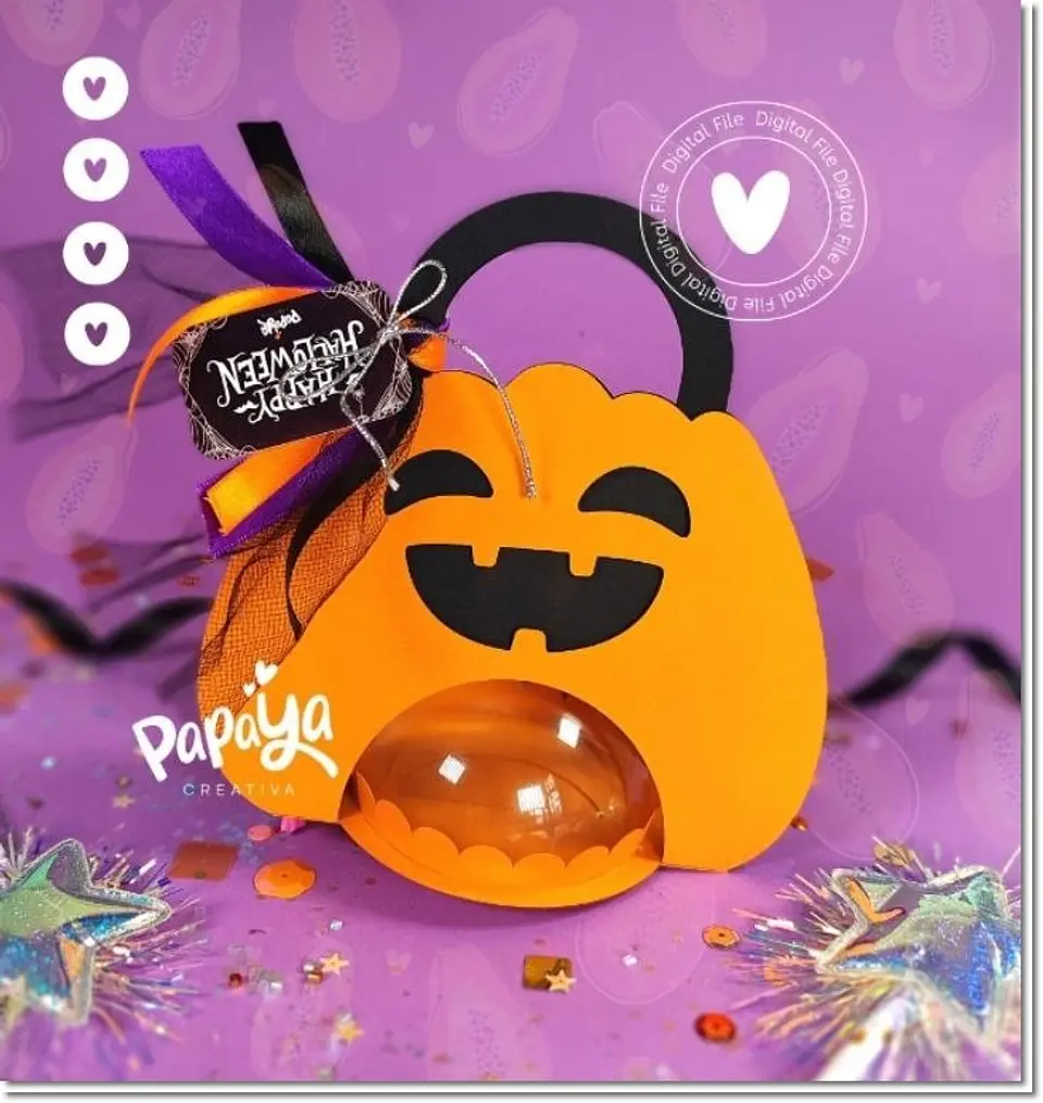 Arquivo de Corte Blister Cúpula Porta Doces Halloween 17 1