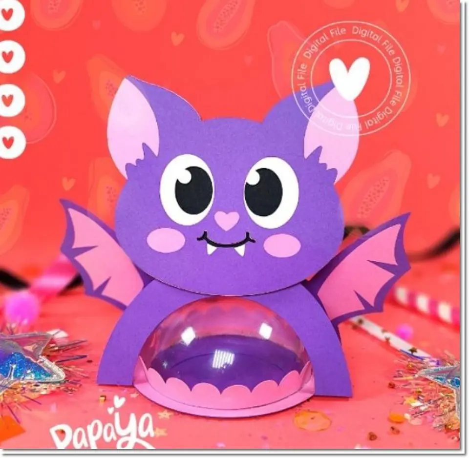 Arquivo de Corte Blister Bat Titular Cúpula Halloween 15 1