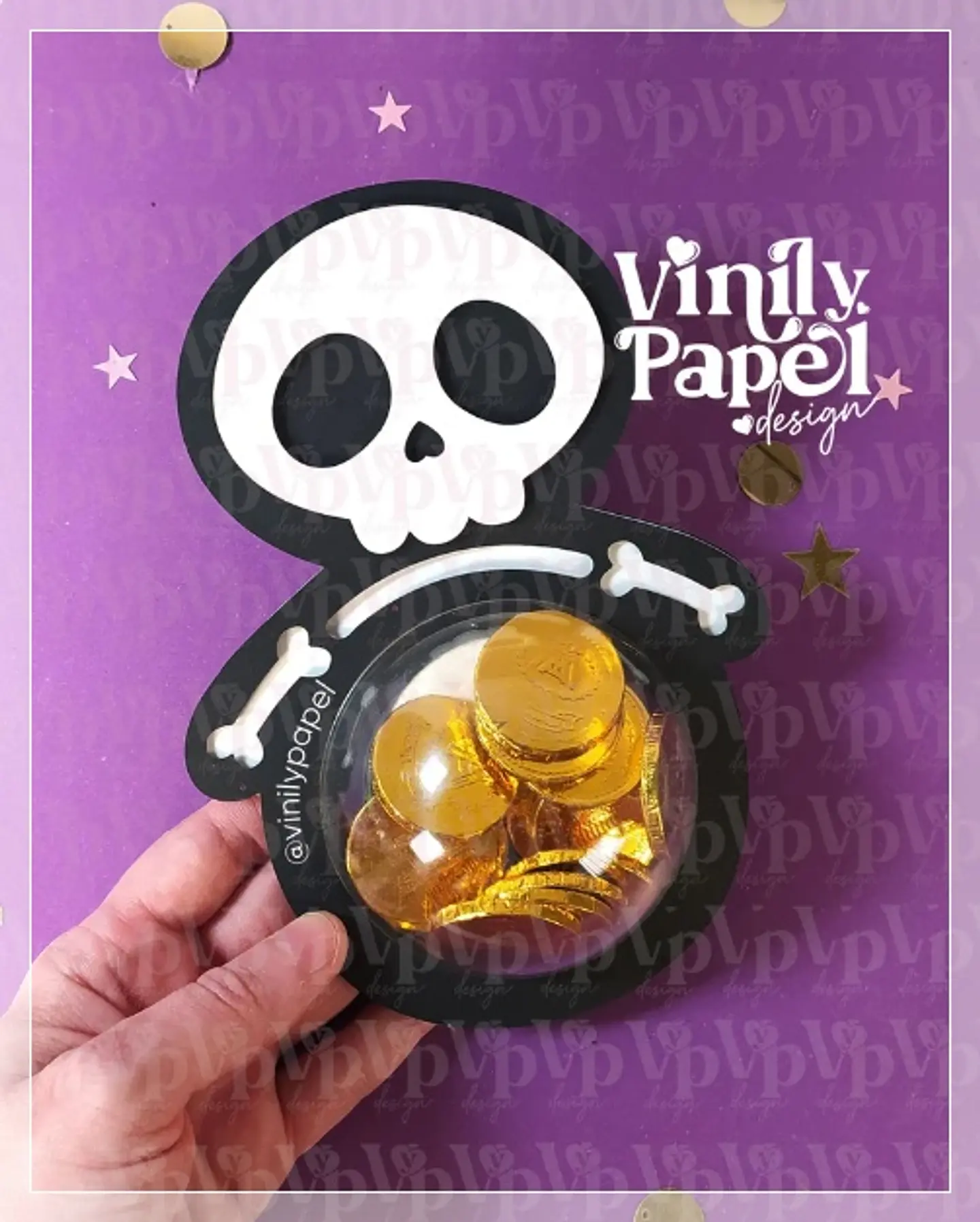 Arquivo de Corte Blister Vinily Skeleton Halloween 6 1