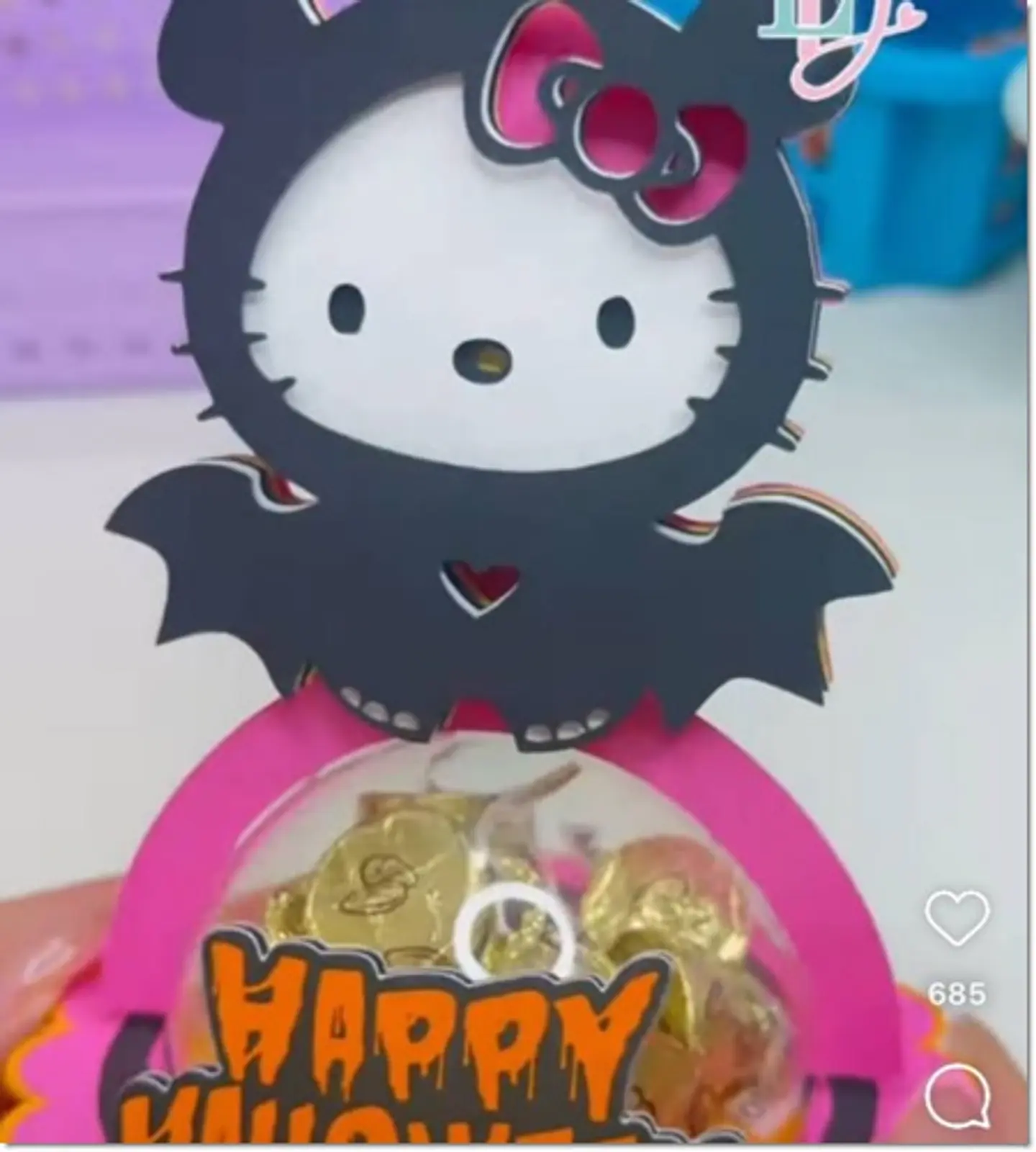 Arquivo de Corte Blister Blister Hello Kitty Halloween 2 1