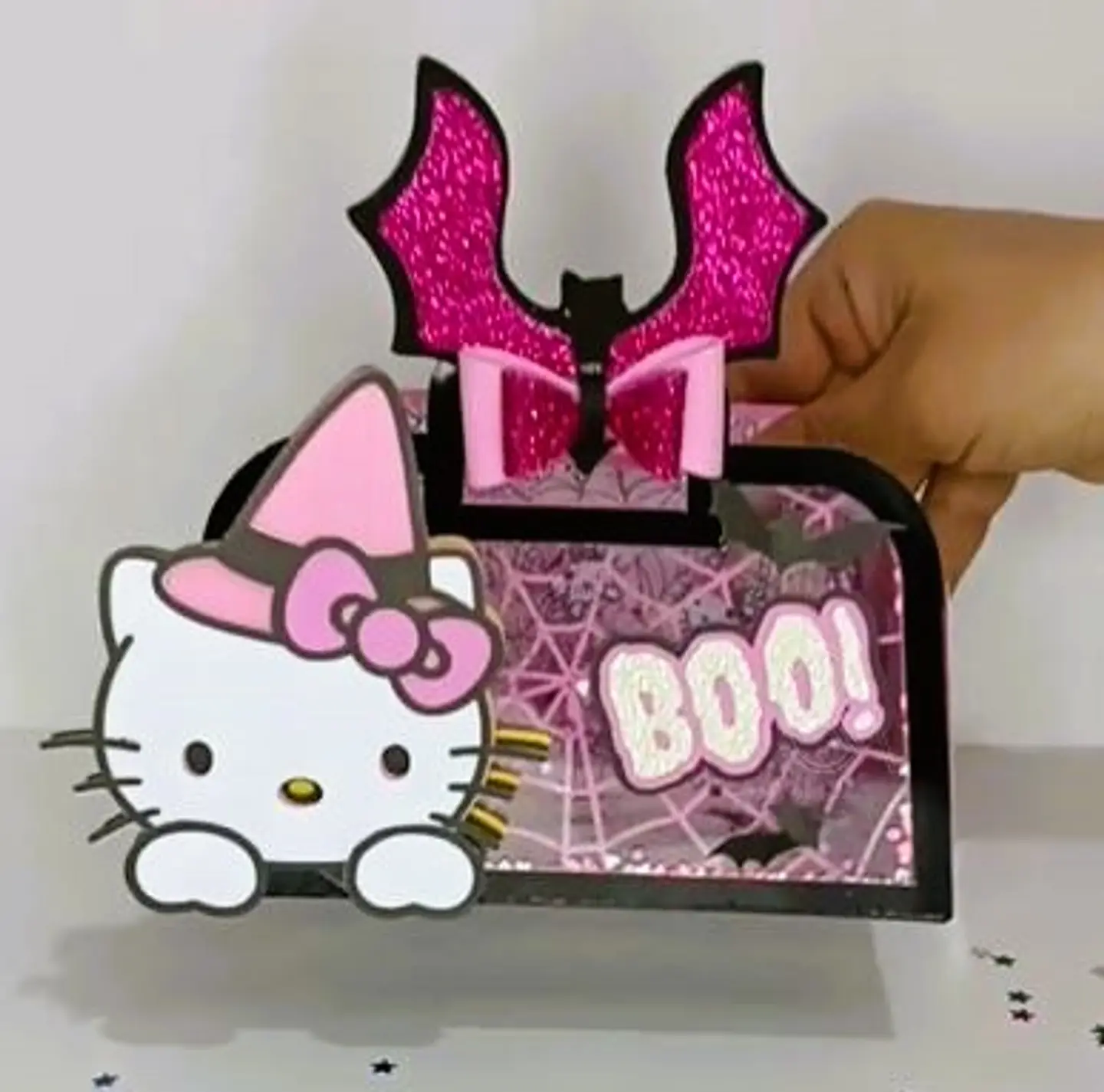 Arquivo de Corte Bolsinha Bolsa Hello Kitty Halloween 1 1