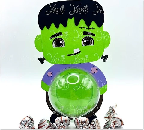 Arquivo de Corte Blister Blister Frankenstein Halloween 4