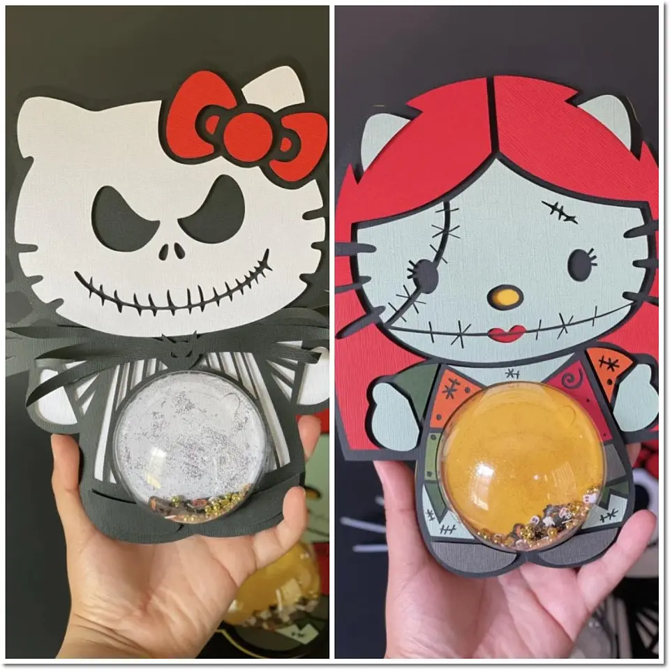 Arquivo de Corte Blister Blister Hello Kitty Halloween 1 1