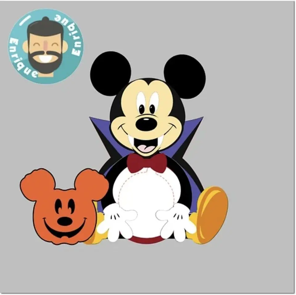 Arquivo de Corte Blister Card Blister Mickey Halloween 6 1