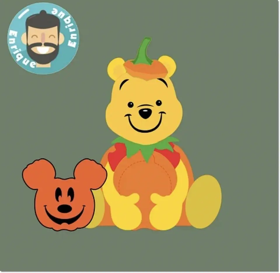 Arquivo de Corte Blister Card Blister Pooh Halloween 1 1