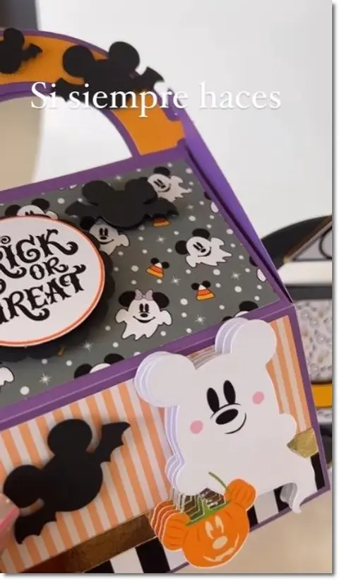 Arquivo de Corte Bolsinha Trick or Treat Disney Maleta Halloween 1