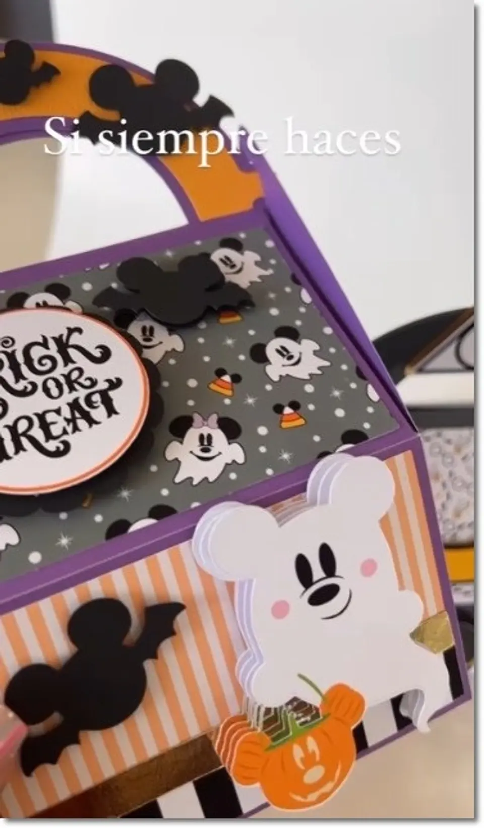 Arquivo de Corte Bolsinha Trick or Treat Disney Maleta Halloween 1 1