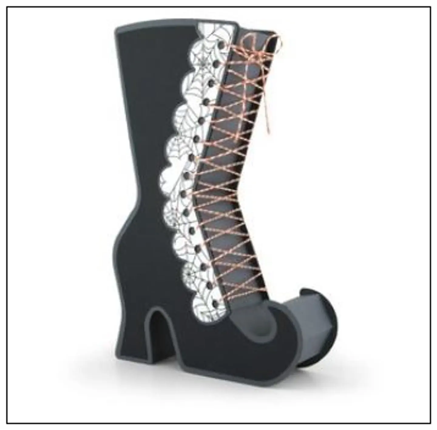 Arquivo de Corte Bota 3D Witch Boot Halloween 1 1