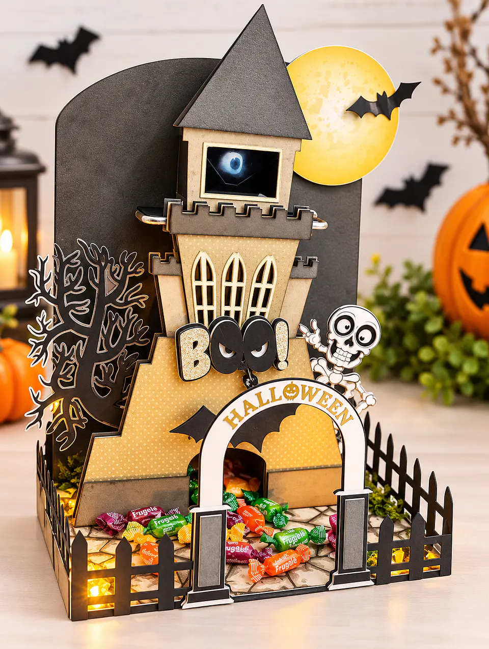 Arquivo de Corte Cenário - Casa Casa Castelo da Bruxa Halloween 3 1
