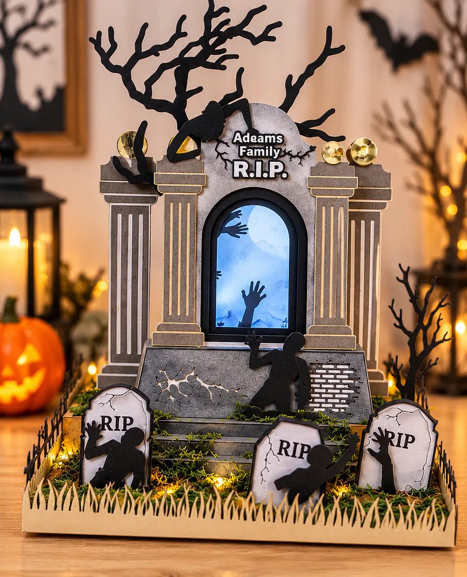 Arquivo de Corte Caixão - Cemitério Cemitério Família Addams Halloween 2 1