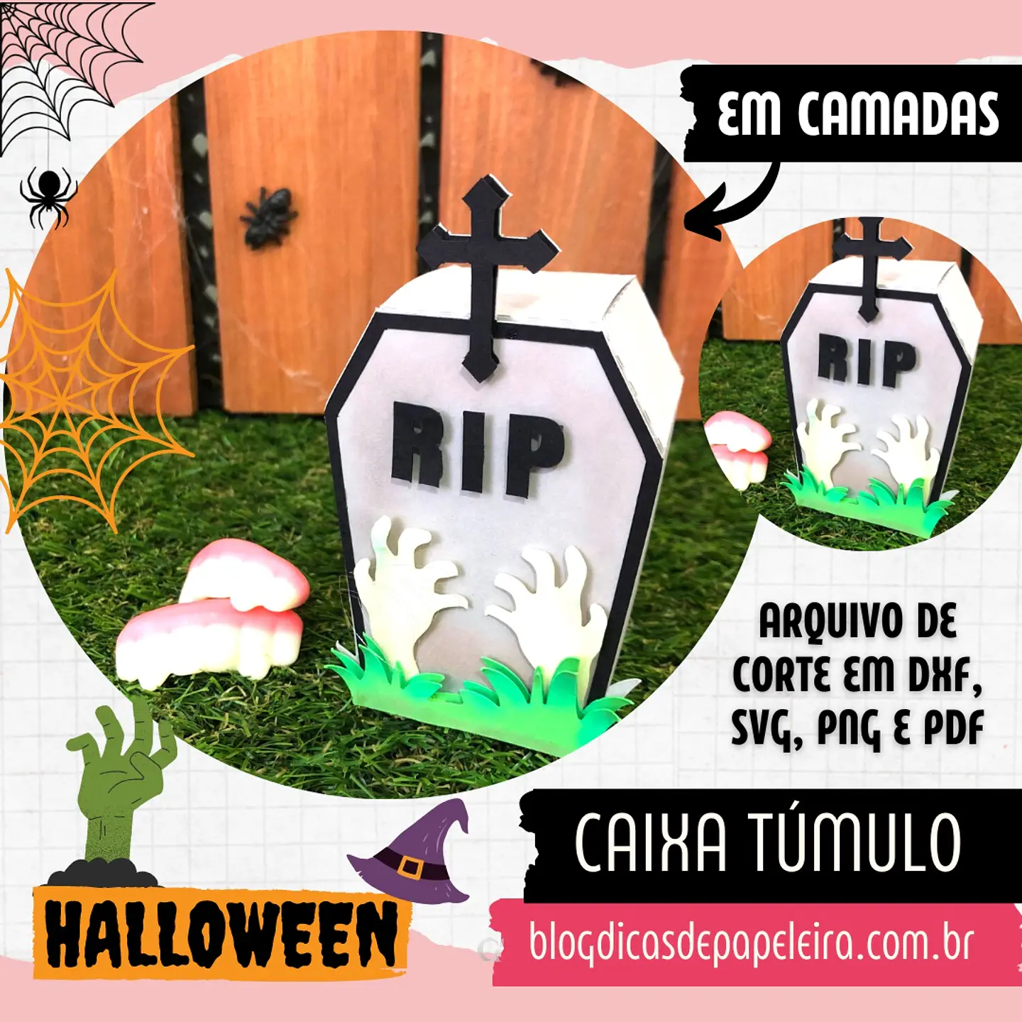 Arquivo de Corte Caixão - Cemitério Caixa Túmulo Halloween 2 1