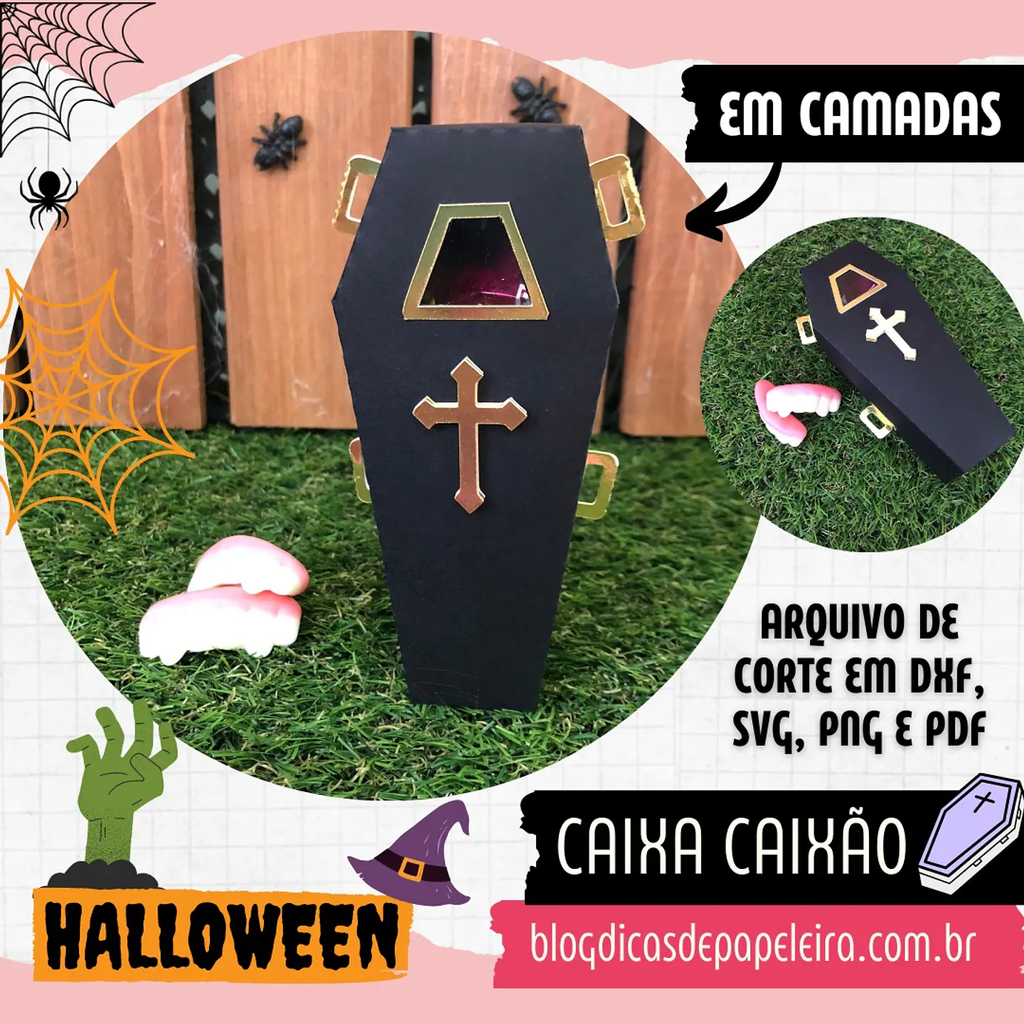 Arquivo de Corte Caixão - Cemitério Caixa Caixão Halloween 1 1