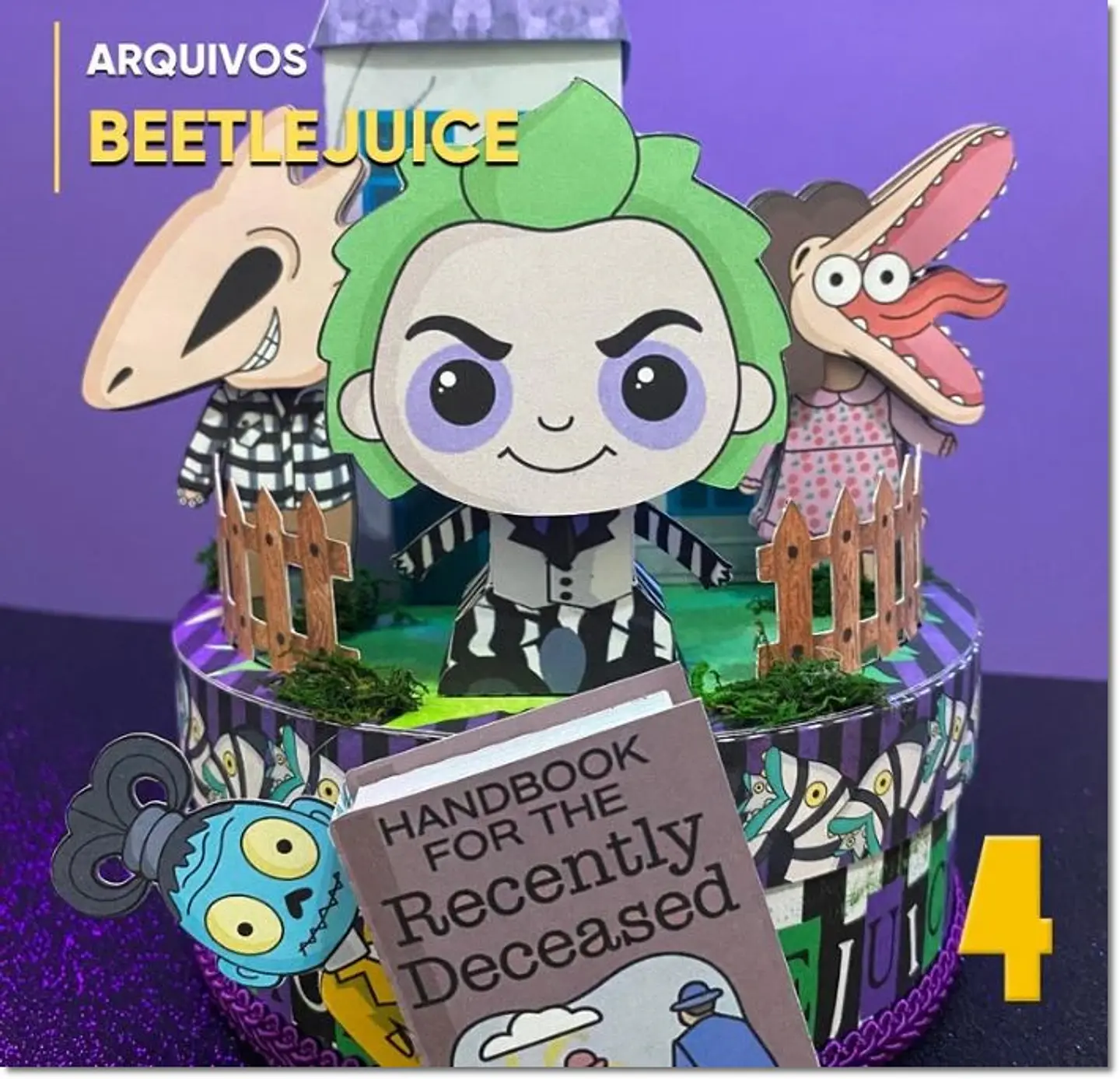 Arquivo de Corte Cenário - Casa Caixa Cenário Beetlejuice Halloween 2 1