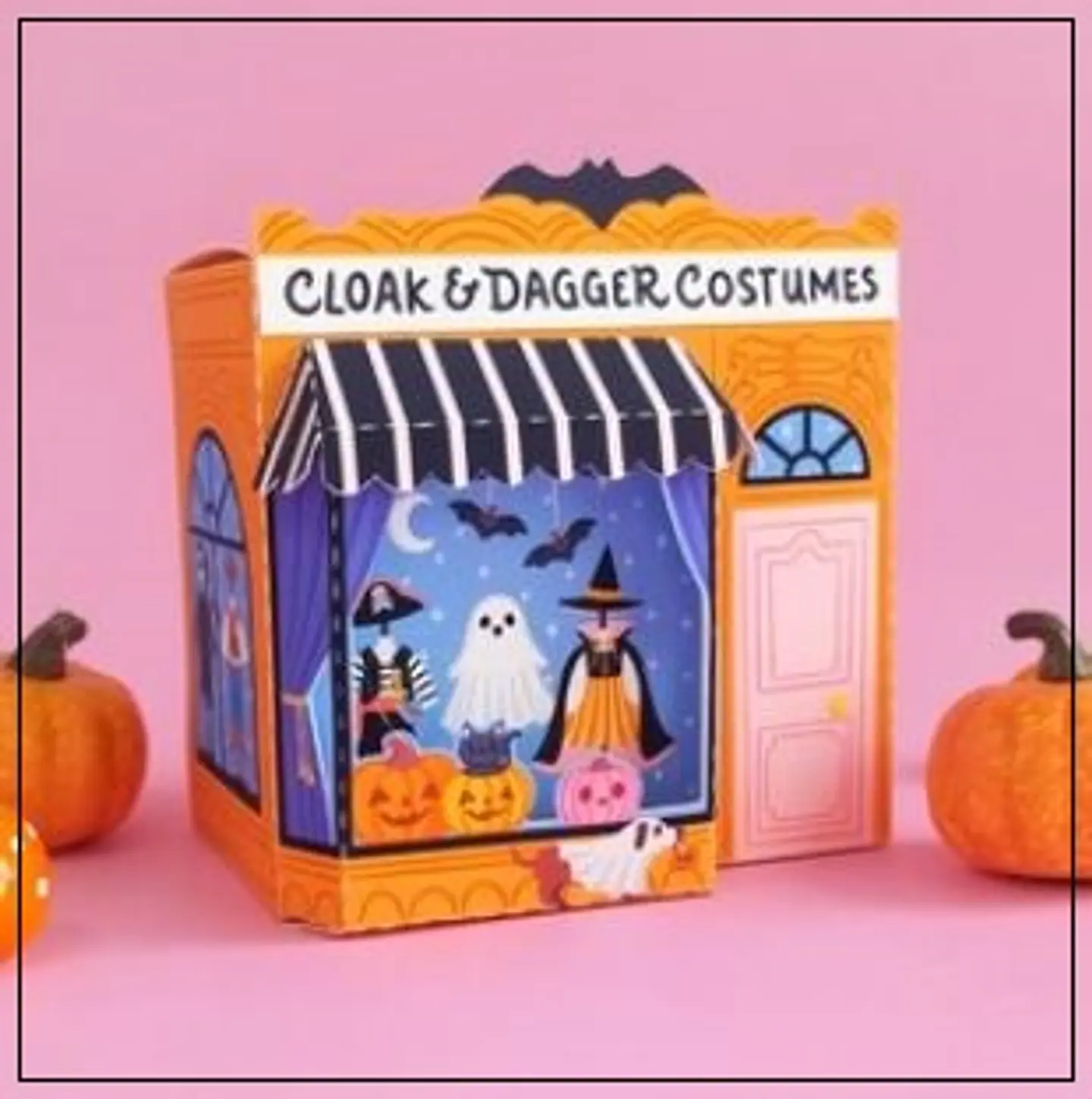 Arquivo de Corte Cenário - Casa Costume Shop 3D Gift Box Halloween 2 1