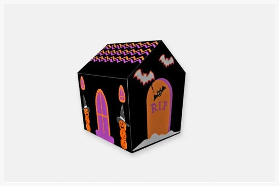 Arquivo de Corte Cenário - Casa Casinha - Halloween 2 1