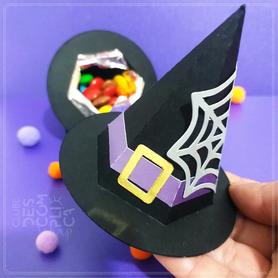 Arquivo de Corte Chapéu Chapeu de Bruxa Halloween 4 1